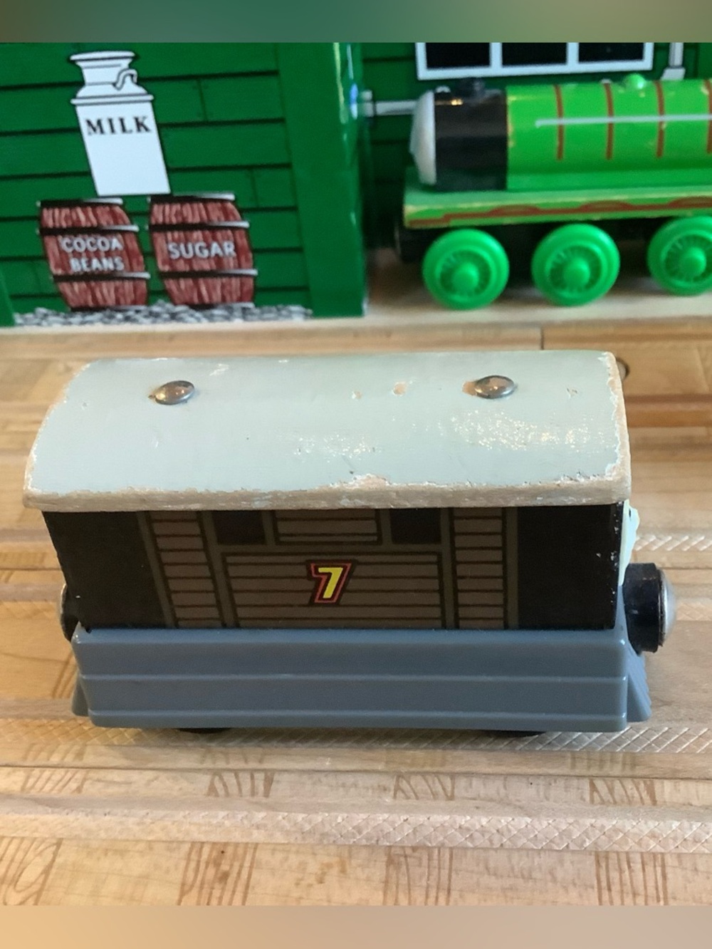 Toby Tram Engine Thomas the Train Wooden Railway Friends 1996 Learning Curve - Picture 2 of 5